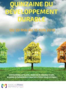 Affiche Quinzaine du Développement Durable à Marcheprime du 29 mai au 15 juin 2019