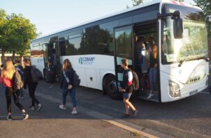 Bus de transport scolaire de la COBAN