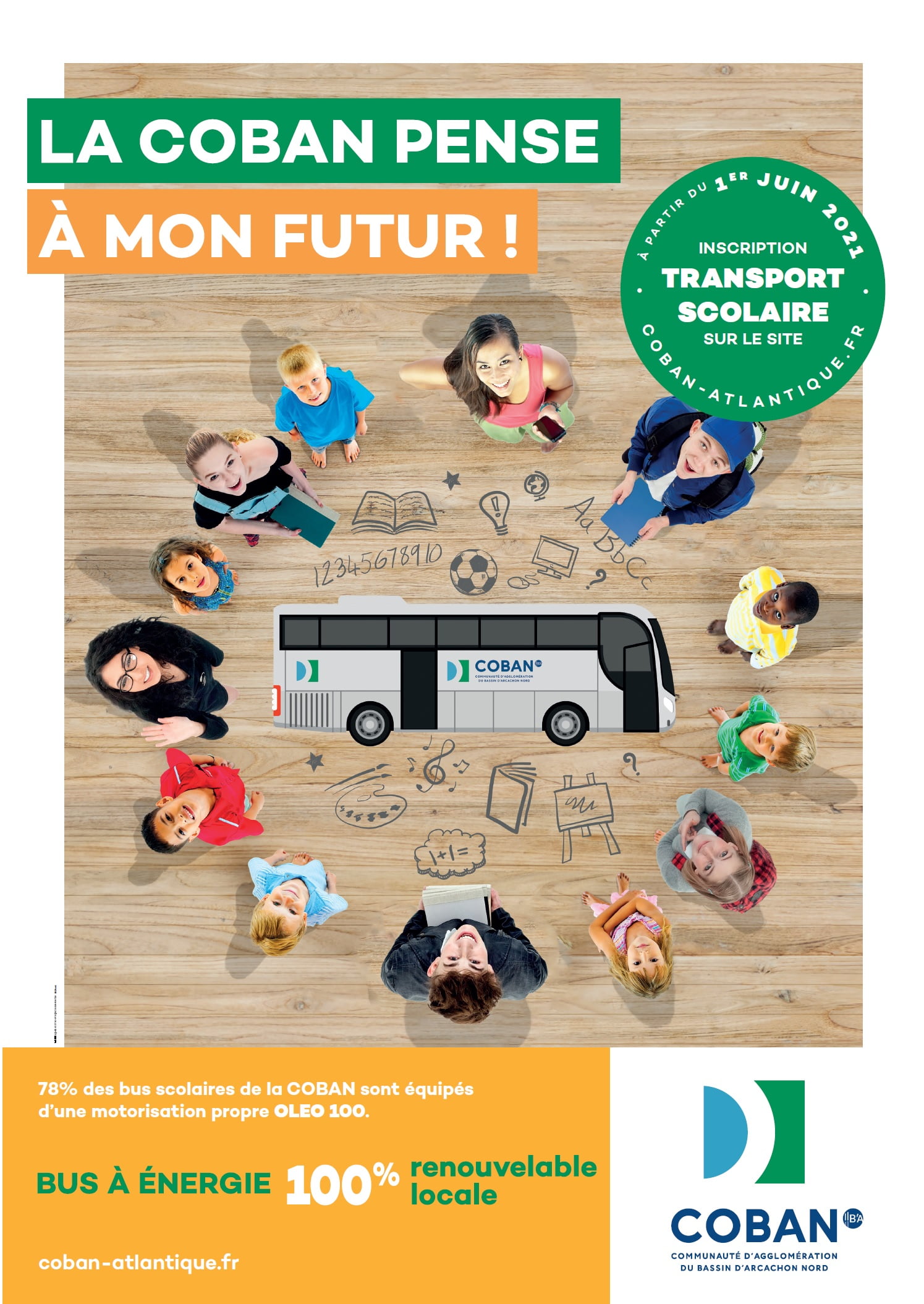 Le transport scolaire de la COBAN 2021-2022 : la COBAN pense à mon futur !