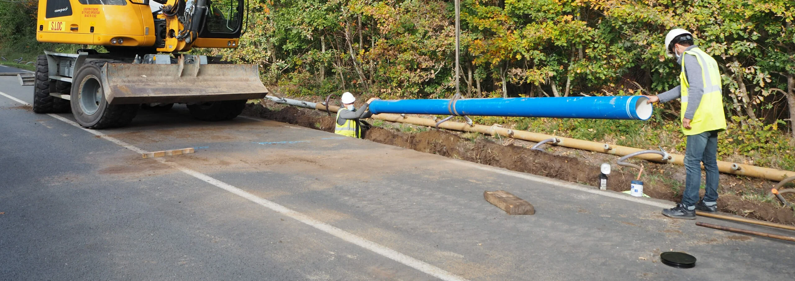 Eau potable-Bandeau Page - Travaux remplacement de canalisation