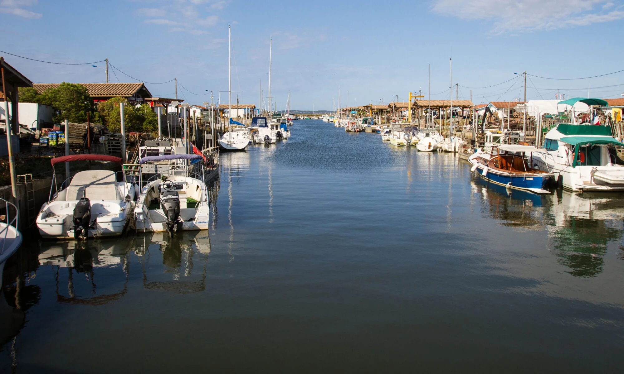 Port ostréicole Andernos-les-Bains marée haute - Bandeau page EMPLOI