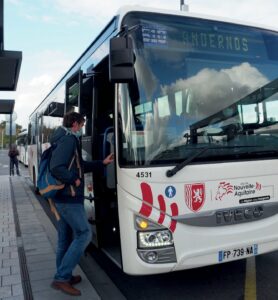 Car transport en commun Région Nouvelle-Aquitaine au PEI de Biganos