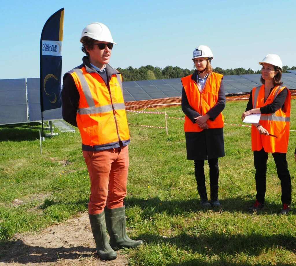 Visite de chantier de la centrale photovoltaïque d'Audenge - 15 avril 2022