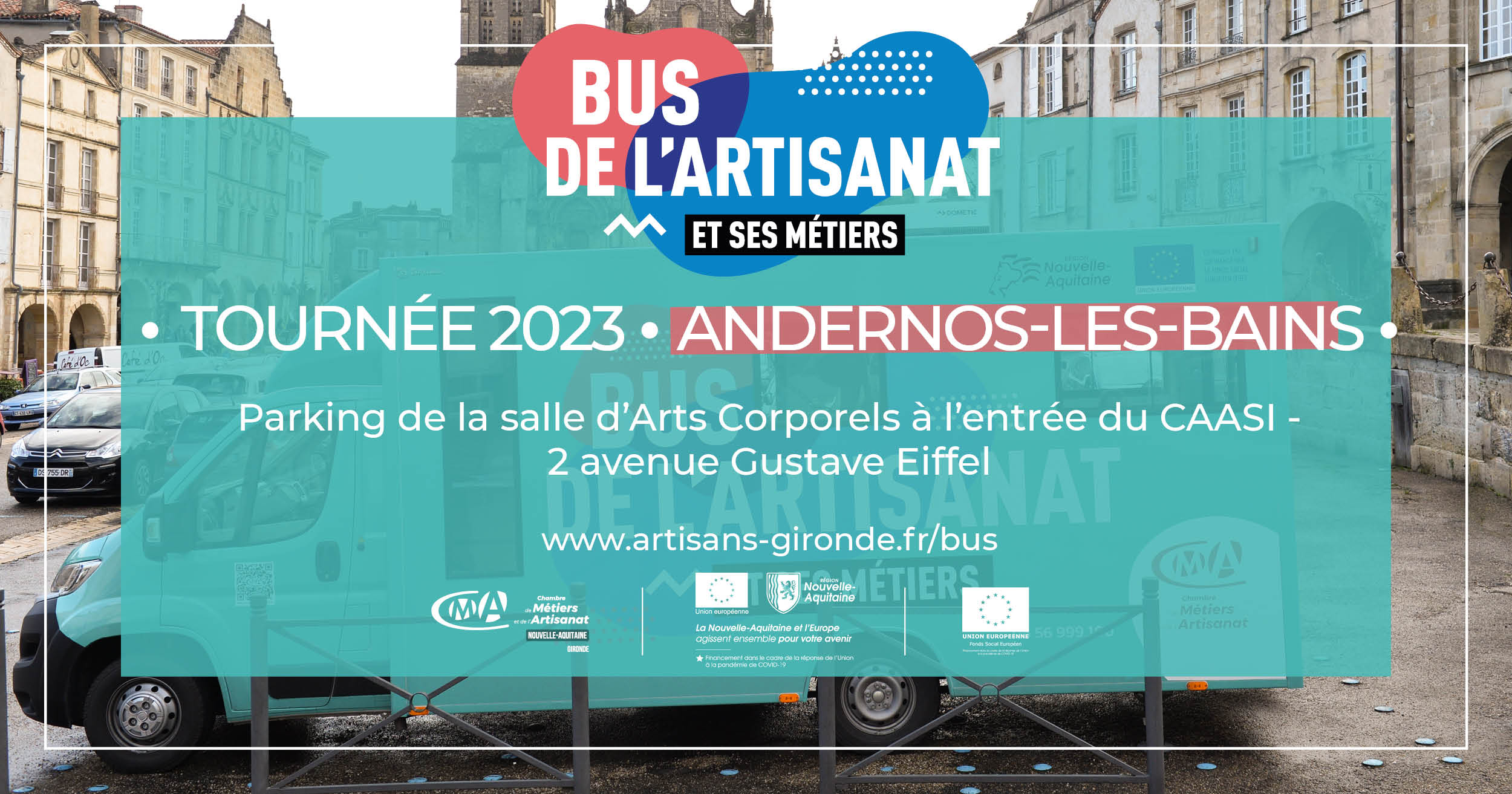 Tournée Bus de l'Artisanat 1er semestre 2023 - ANDERNOS LES BAINS