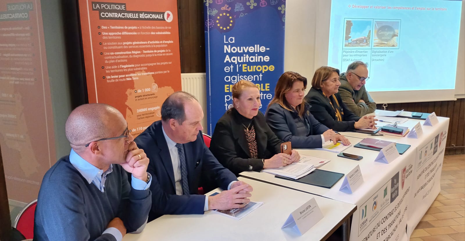 Signature du Contrat de Développement et de Transitions entre la COBAN et la Région Nouvelle-Aquitaine le 23 février 2023