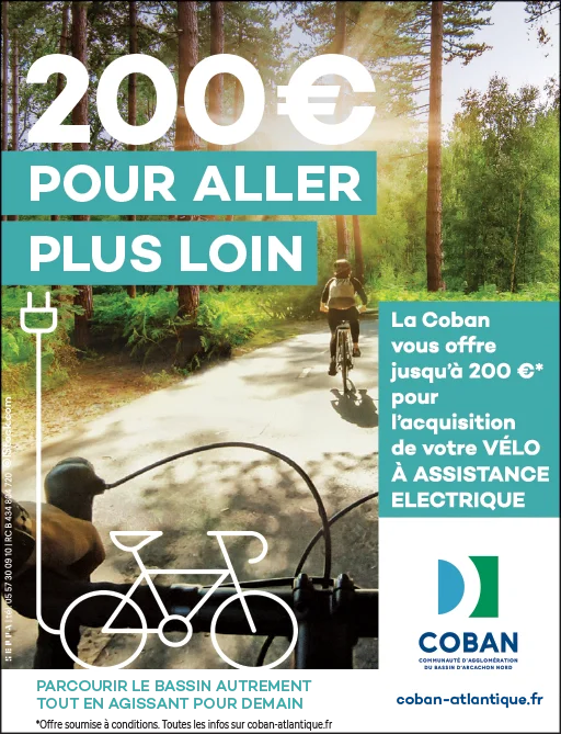 Affiche Aide 2024 à l'achat d'un Vélo à Assistance Electrique VAE jusqu'à 200 €