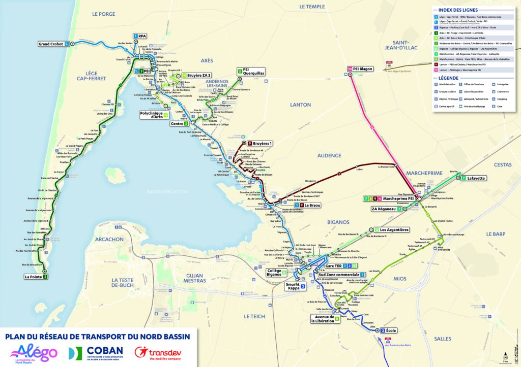 COBAN - Plan réseau septembre 2024