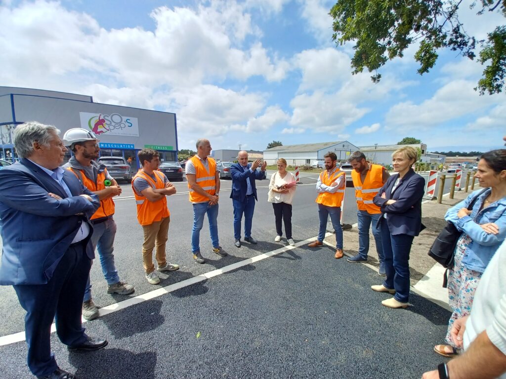 Rénovation de voiries au CAASI d'Andernos-les-Bains - Visite de fin de chantier par les élus - Mardi 2 juillet 2024