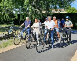 Balade inauguratrice à vélo entre le port d’Andernos-les-Bains et le site de St Brice à Arès - Lundi 8 juillet 2024