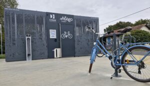 Visite des dernières installations au PEI d'Audenge Cardolle - COBAN Abri-vélos sécurisé au PEI de Cardolle à Audenge - Fin des travaux - 7 juin 2024