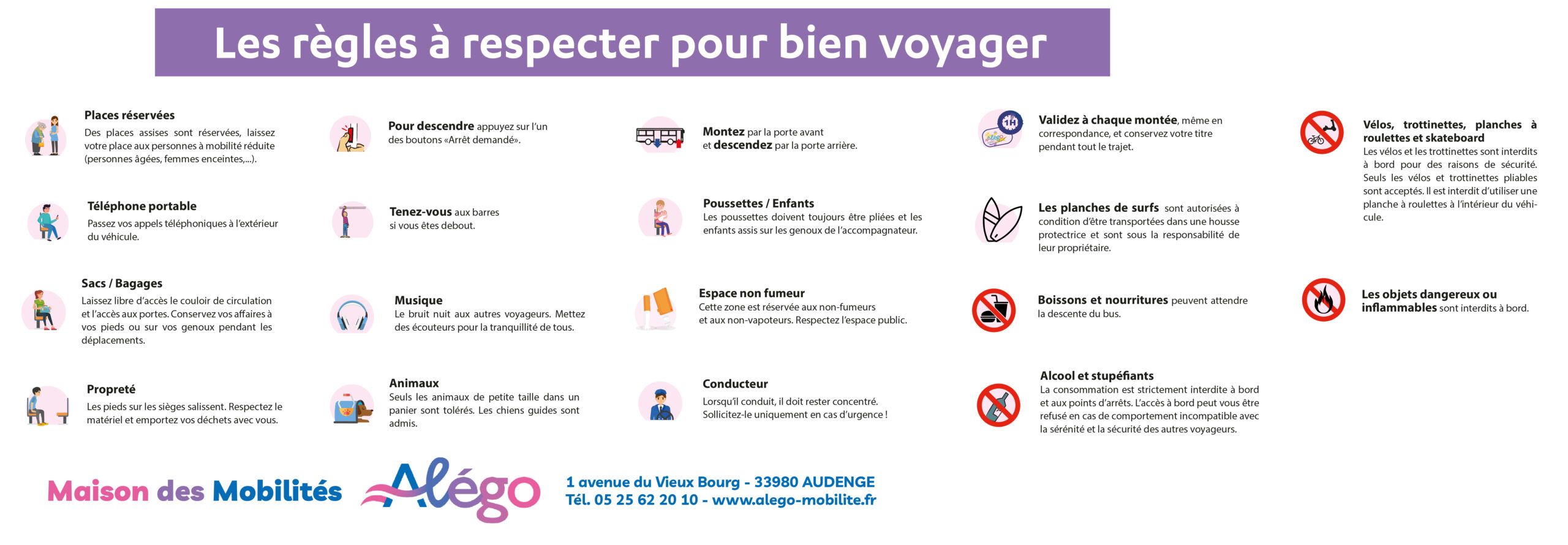 ALÉGO - Règlement Voyageur TAD Transport à la demande et TS transports scolaires - Août 2024 - Visuel image