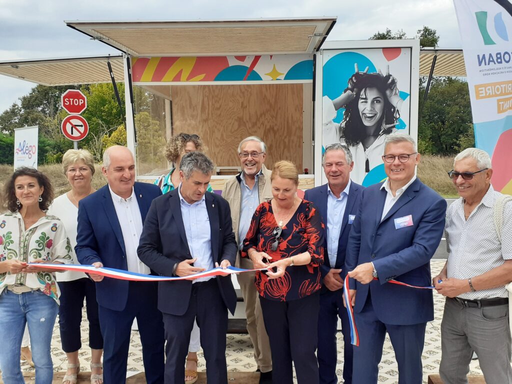 Inauguration du nouveau réseau Alégo de la COBAN en transport urbain, scolaire et à la demande, au PEI d'Arès-Lège - 2 septembre 2024