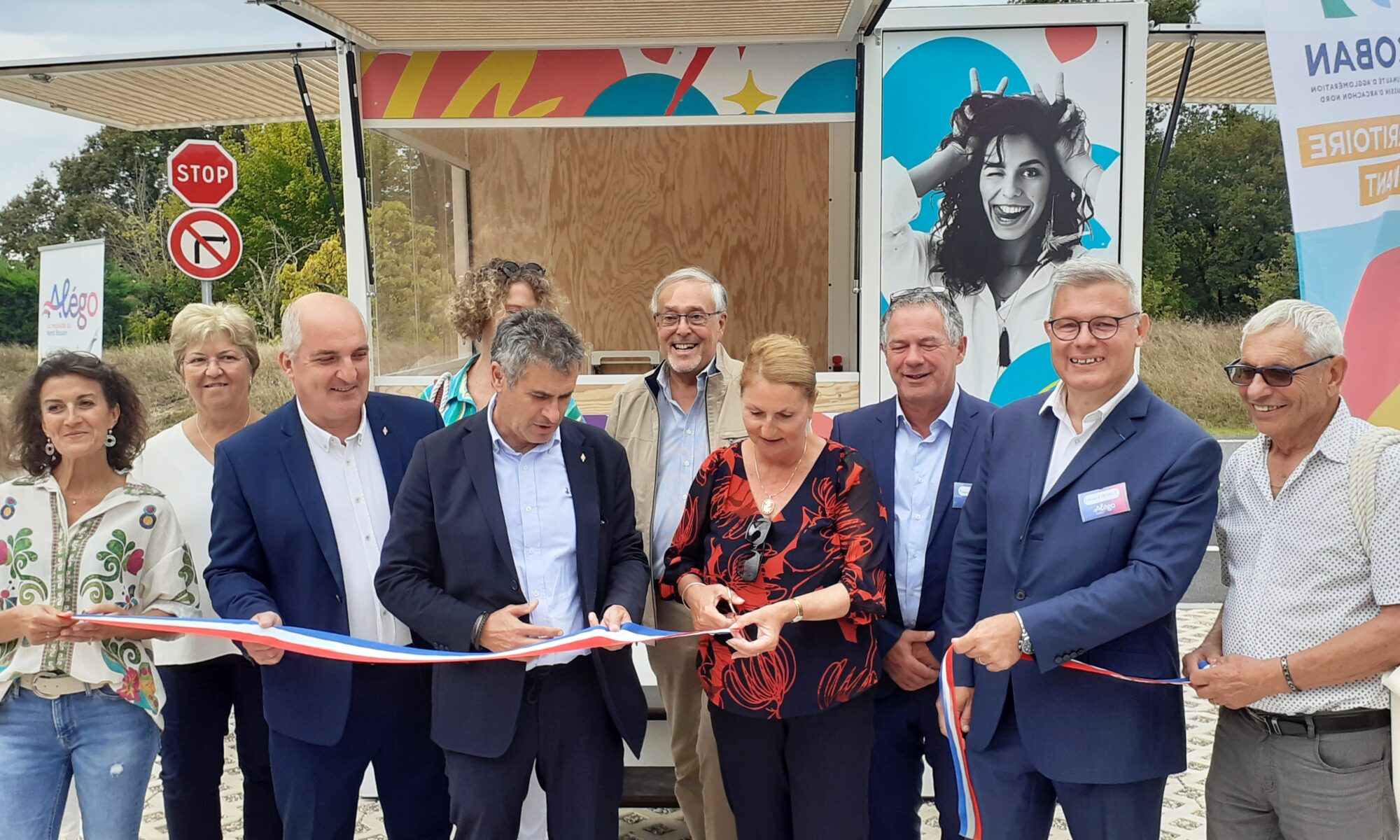 Inauguration du nouveau réseau Alégo de la COBAN en transport urbain, scolaire et à la demande, au PEI d'Arès-Lège - 2 septembre 2024