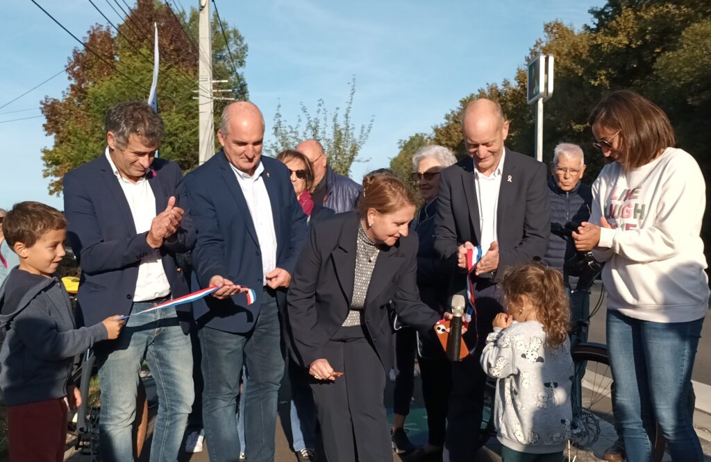 Inauguration de la piste cyclable Hougueyra à Audenge - 11 octobre 2024 - Maison de la Chasse et de la Nature