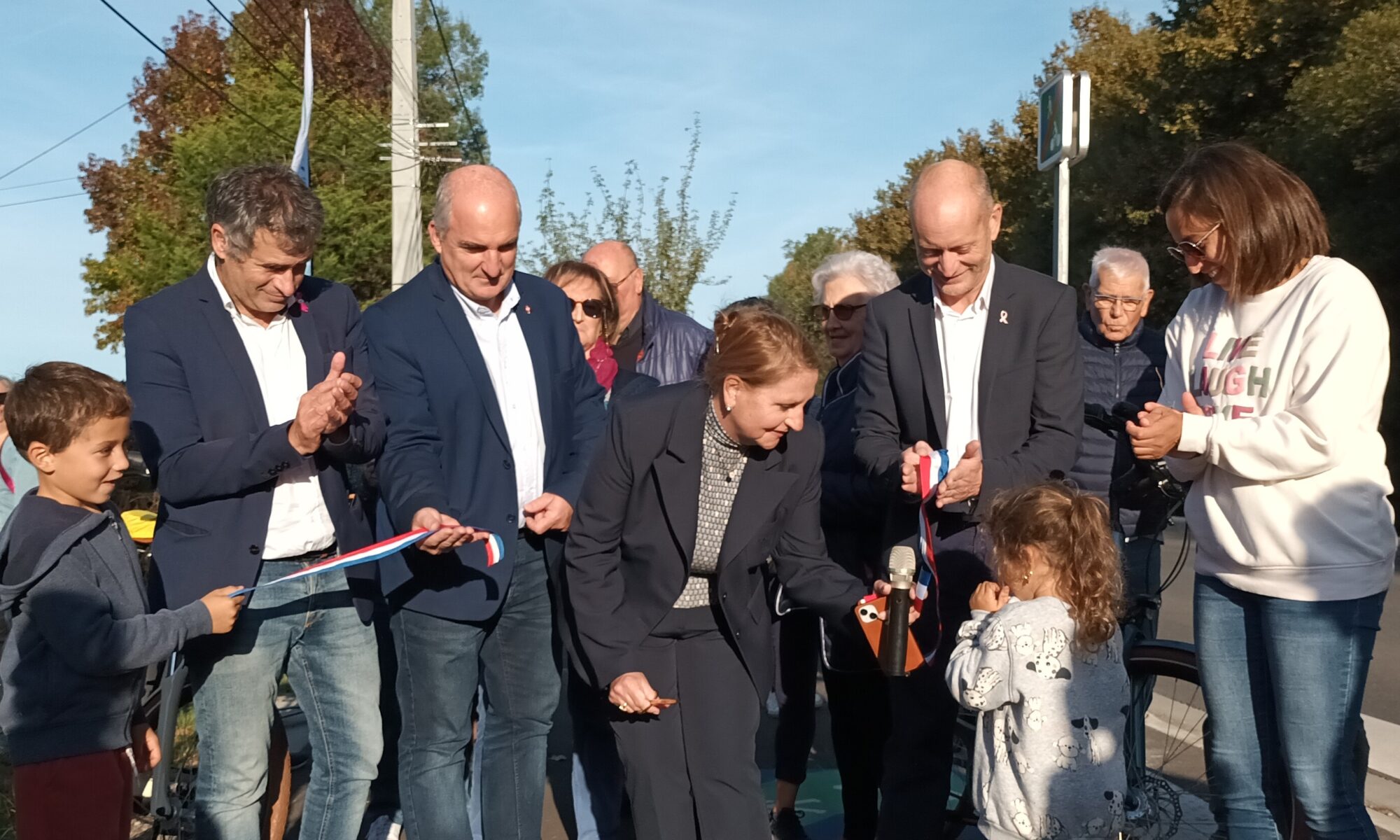 Inauguration de la piste cyclable Hougueyra à Audenge - 11 octobre 2024 - Maison de la Chasse et de la Nature