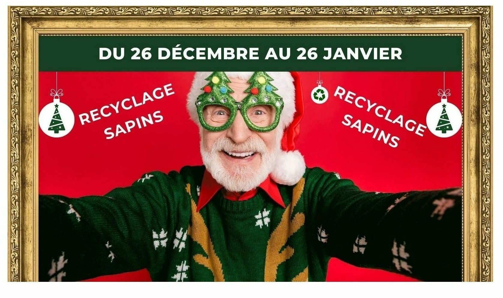 Vignette Actu - NOEL écolo 3e édition avec la COBAN du jeudi 26 décembre 2024 au dimanche 26 janvier 2025 inclus pour le recyclage des sapins en points de collecte dans les 8 communes de la COBAN