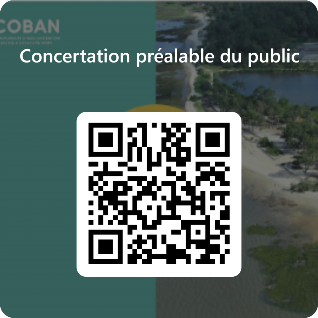 QR code pour la concertation préalable du public concernant le projet d'extension de la Zone d'Activités Mios Entreprises à Mios