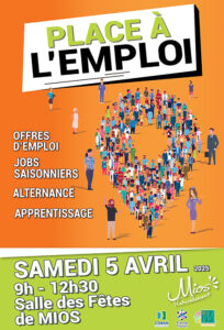 Salon Place à l'Emploi à Mios samedi 5 avril 9h-12h30