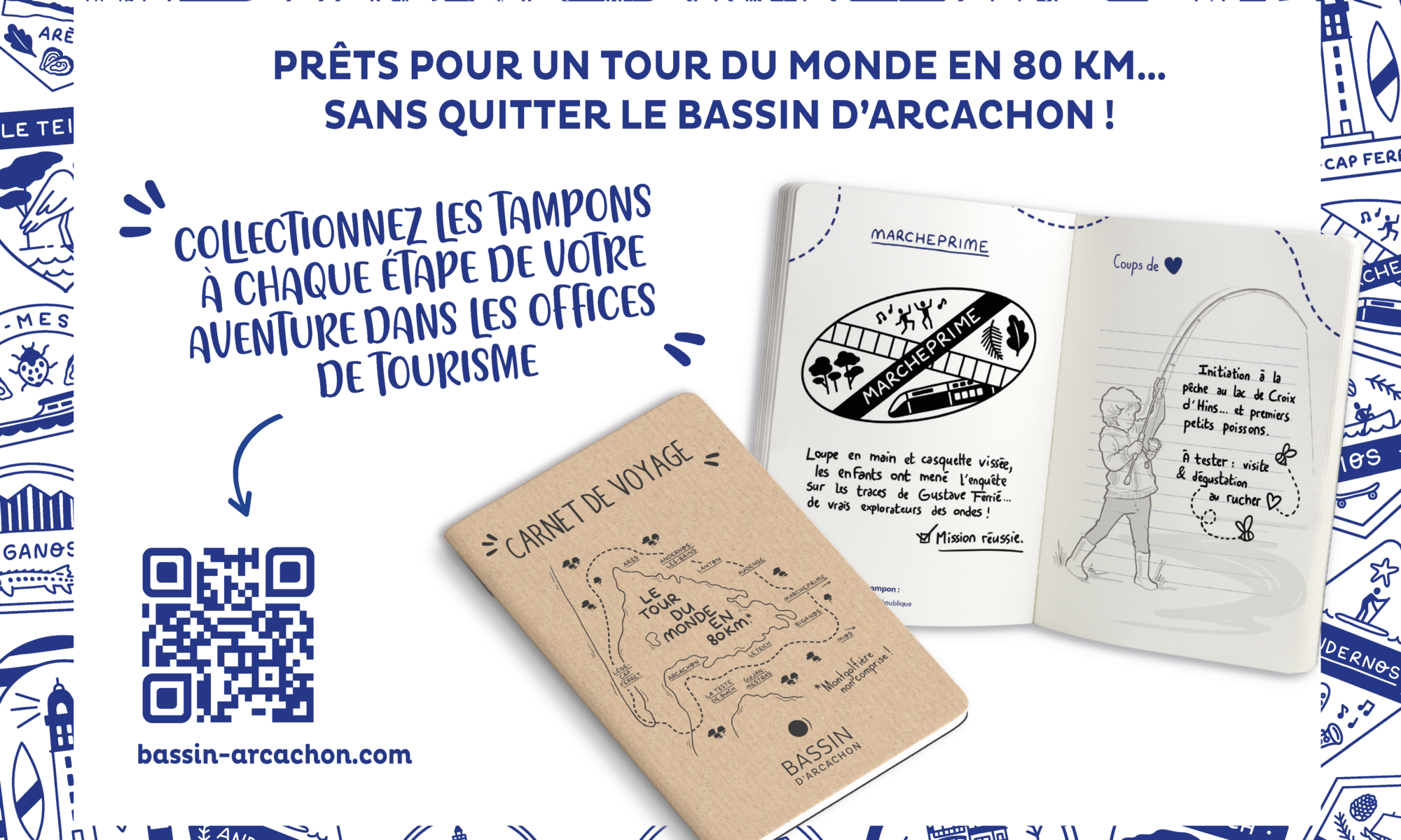 Le Bassin d'Arcachon en 80 km