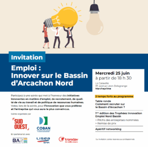 1ers Trophées Innovation Emploi le 25 juin 18h30 à Marcheprime - COBAN