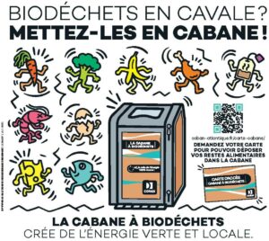 Visuel Campagne juin 2025 Biodéchets en cavale / en cabane