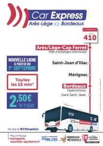 Le Car Express régional arrive sur le Nord Bassin au 1er septembre - COBAN