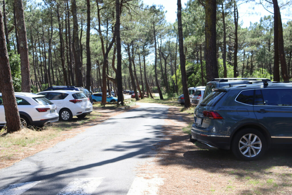 Parking du Grand Crohot à Lège-Cap Ferret - Mes Plages Océanes - Copyright GIP Littoral