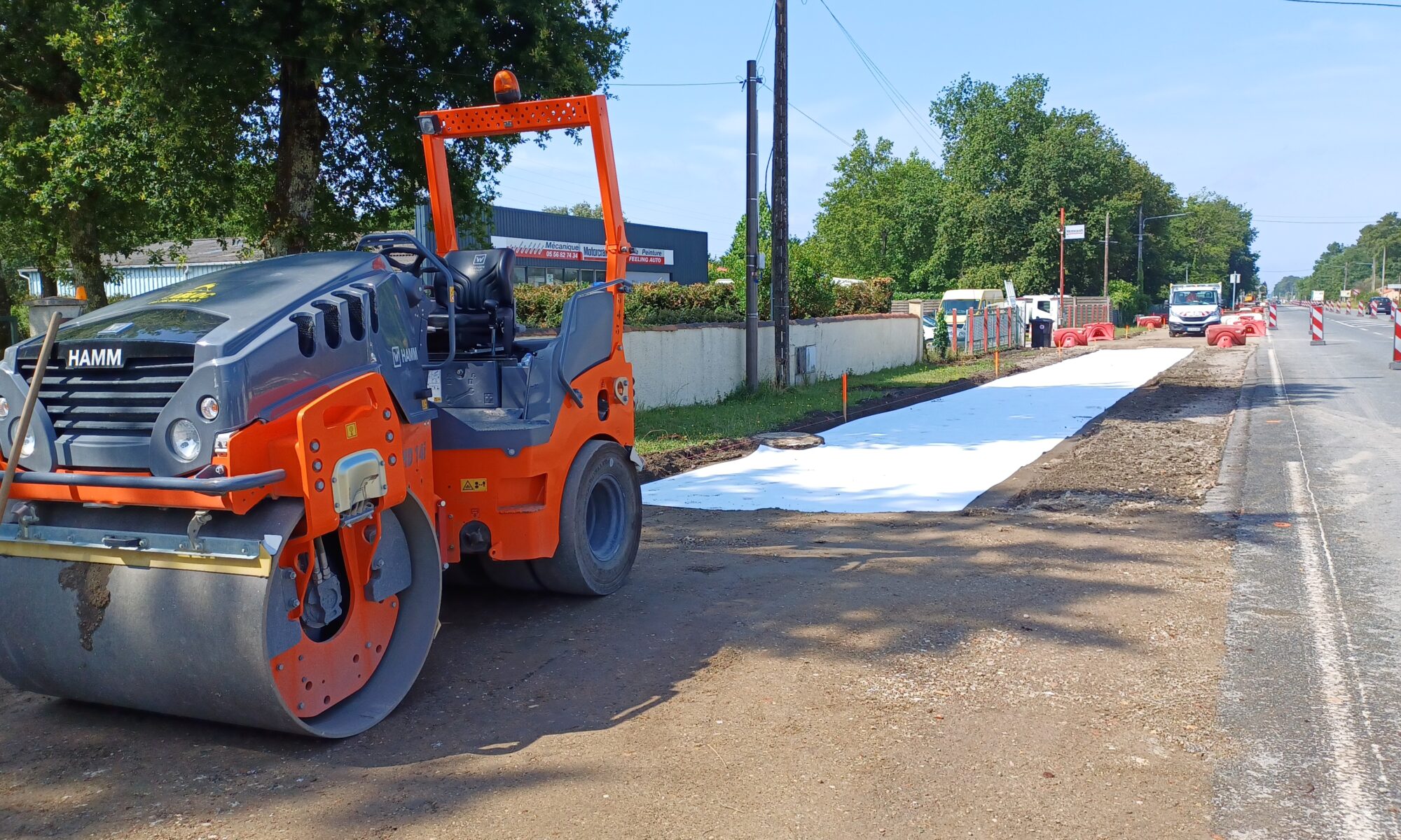 Piste cyclable Biganos-Marcheprime – Démarrage des travaux – Voirie de la piste
