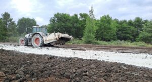Piste cyclable Biganos-Marcheprime - Démarrage des travaux - Tracé de la piste