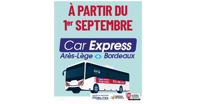 Le Car Express régional arrive sur le Nord Bassin au 1er septembre - COBAN