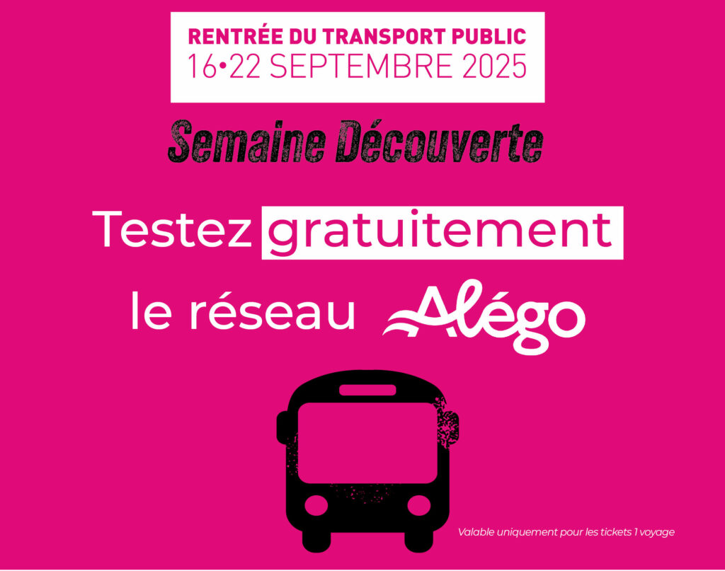 Semaine découverte du 16 au 22 septembre 2025 : testez gratuitement le réseau Alégo