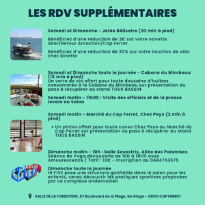 suppléments activités salon 100% bassin 2025