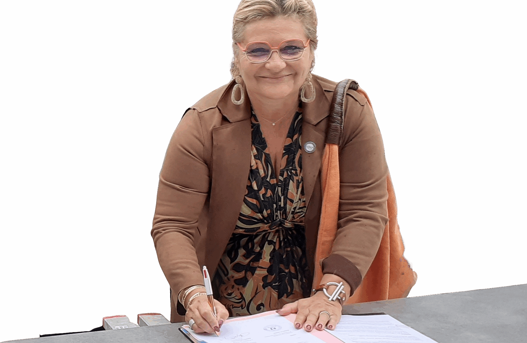 Signature de la convention-cadre de partenariat 2023-2025 entre la COBAN et la CMANA 33 Chambre de Métiers et de l'Artisanat Nouvelle-Aquitaine Gironde le 19 octobre 2023 à l'entreprise ATLANTIC CONCEPT à Lège-Cap Ferret