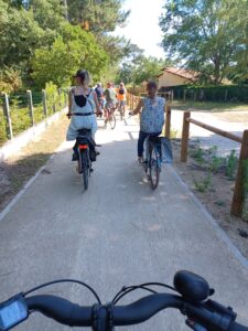 Balade inauguratrice à vélo entre le port d’Andernos-les-Bains et le site de St Brice à Arès - Lundi 8 juillet 2024