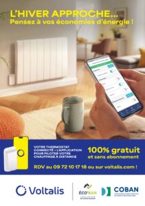Faites-vous équiper gratuitement d'un dispositif de pilotage de chauffage - COBAN VOLTALIS Relance Hiver 2025-2026 - Affiche A4