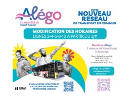 Nouveaux horaires adaptés sur 5 lignes du réseau de bus urbains Alégo de la COBAN - Novembre 2025 - Vignette