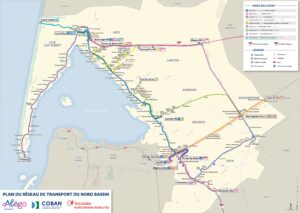 Alégo : nouveaux horaires adaptés sur 5 lignes à partir du 3 novembre - COBAN Plan du réseau des bus urbains Alégo de la COBAN à partir de novembre 2025