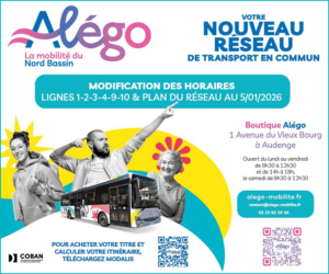 Alégo : nouveau horaires au 5 janvier 2026