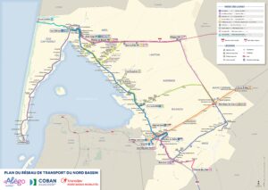 Plan du réseau des bus urbains Alégo de la COBAN à partir du 5 janvier 2026