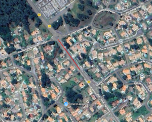 Plan des travaux Eau potable rue Daniel Digneaux à Marcheprime du lundi 30 mars au jeudi 30 avril 2026