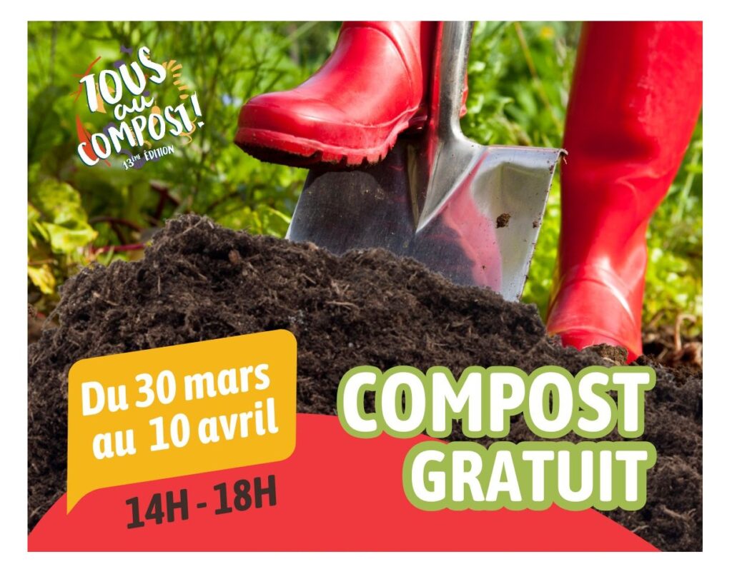 Opération Tous au compost 2026 - Distribution de compost gratuit dans les 8 communes COBAN - du 30 mars au 10 avril 2026 - Vignette