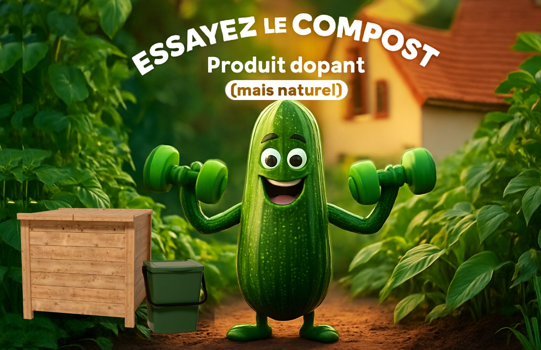 Vignette Actu - Distribution Composteurs phase2 Avril 2026 - Essayez le compost Produit dopant (mais naturel) - On vous offre un composteur et un bio-seau