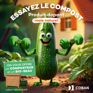 Vignette Courgette Légume - Distribution Composteurs phase2 Avril 2026 - Essayez le compost Produit dopant (mais naturel) - On vous offre un composteur et un bio-seau