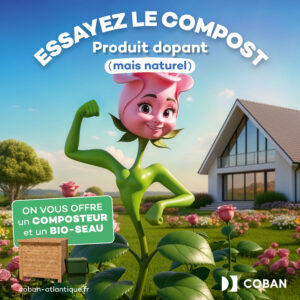 Vignette Rose Fleur - Distribution Composteurs phase2 Avril 2026 - Essayez le compost Produit dopant (mais naturel) - On vous offre un composteur et un bio-seau