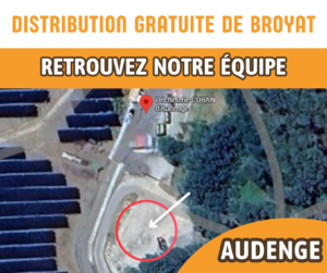 Don de broyat printemps 2026 - AUDENGE - à côté de la déchèterie - Plan