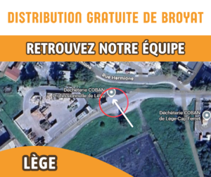 Don de broyat printemps 2026 - LEGE-CAP FERRET - à côté de la déchèterie - Plan