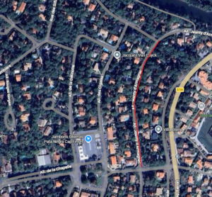 Plan des travaux Eau potable allée Jeanty d'Armagnac à Lège-Cap Ferret du lundi 1er juin au vendredi 10 juillet 2026