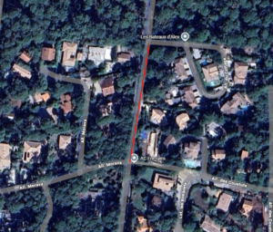 Plan des travaux Eau potable avenue de La Vigne à Lège-Cap Ferret du lundi 18 mai au vendredi 12 juin 2026