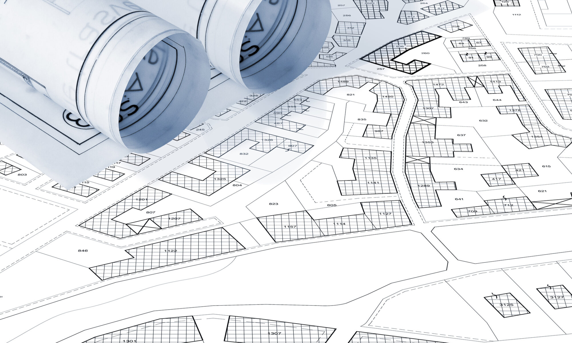 Plan cadastral - Actu AAC lots CAASI ALB et Cassadotte BIGANOS