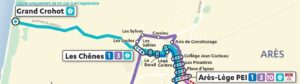Ligne 0 Océane du réseau de bus urbain Alégo du PEI d'Arès-Lège au parking de la plage du Grand Crohot - du samedi 13 juin au dimanche 13 septembre 2026